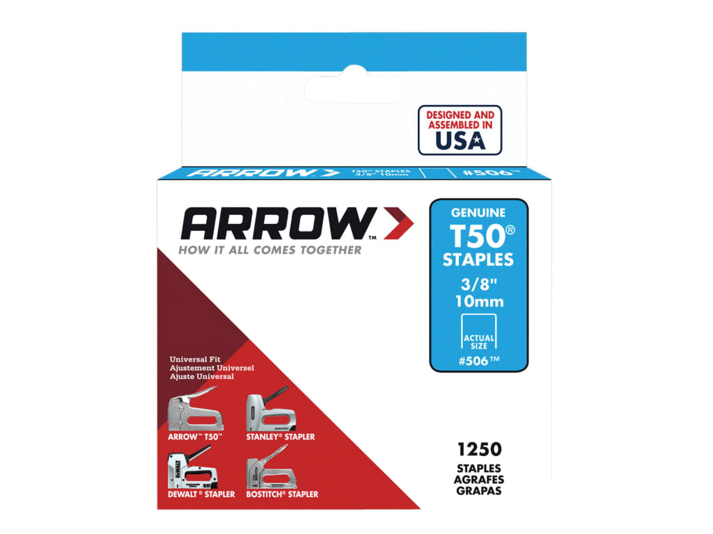 T50 Staples 10mm (3/8in) (Box 1250)                                             