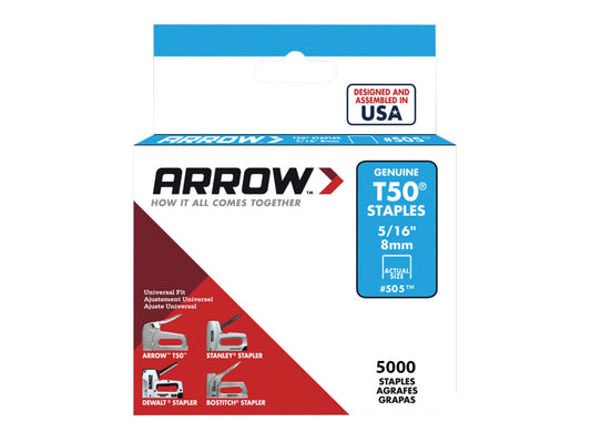 T50 Staples 8mm (5/16in) (Bulk Pack 5000)                                       