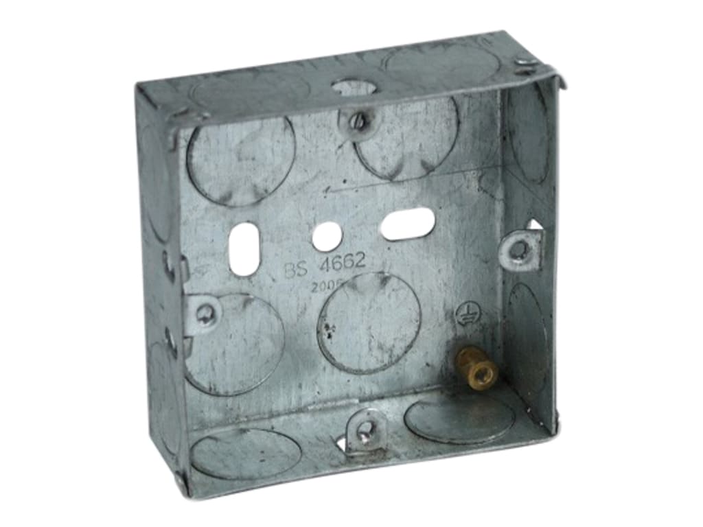 Metal Socket Box 25mm (Pack 10)                                                 