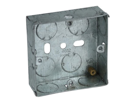 Metal Socket Box 25mm (Pack 10)                                                 