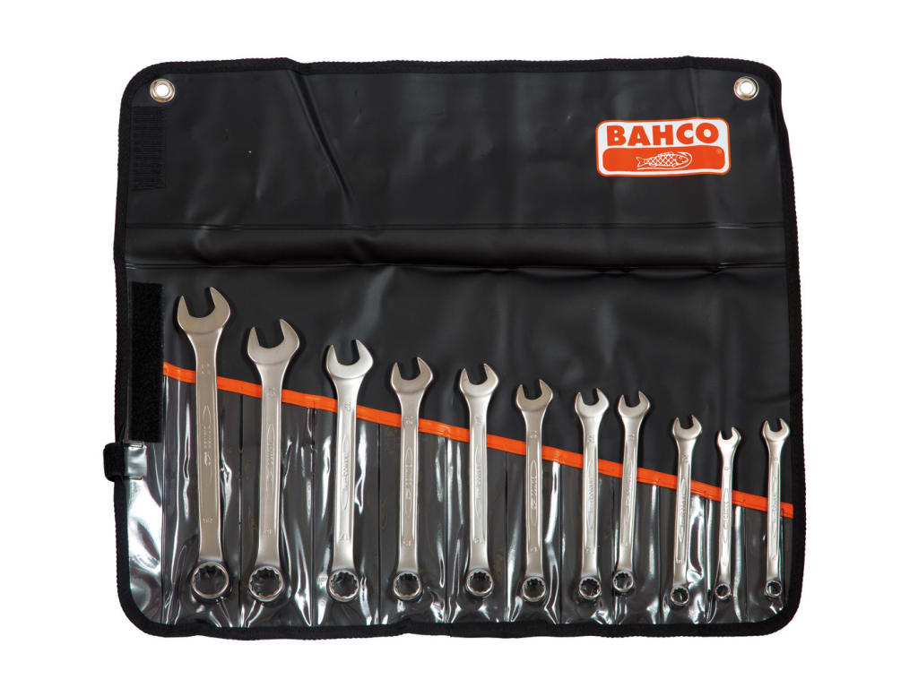 Chrome Polished Combination Spanner Set, 11 Piece                               