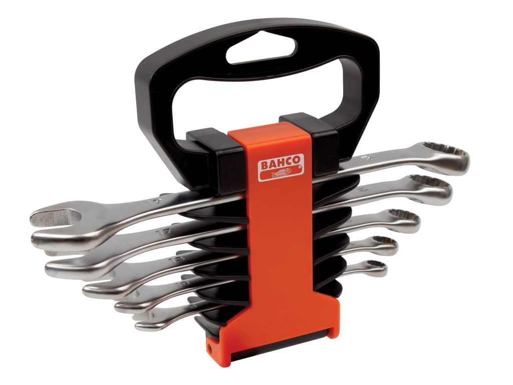 Chrome Polished Combination Spanner Set, 5 Piece                                