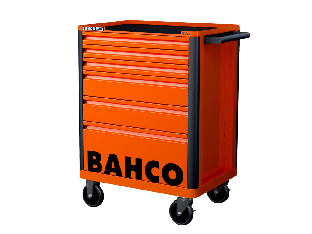 1472K6 26in E72 Storage HUB Tool Trolley with 6 Drawers Orange                  
