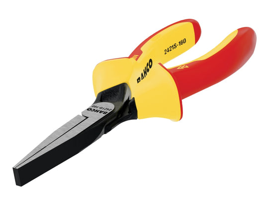 2421S ERGO™ Insulated Flat Nose Pliers 160mm (6.1/4in)                          