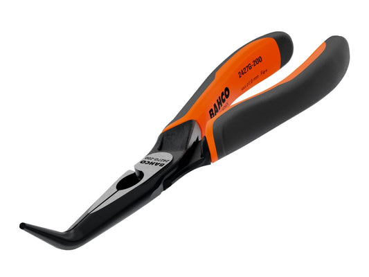 2427G ERGO™ Bent Snipe Nose Pliers 160mm (6.1/4in)                              
