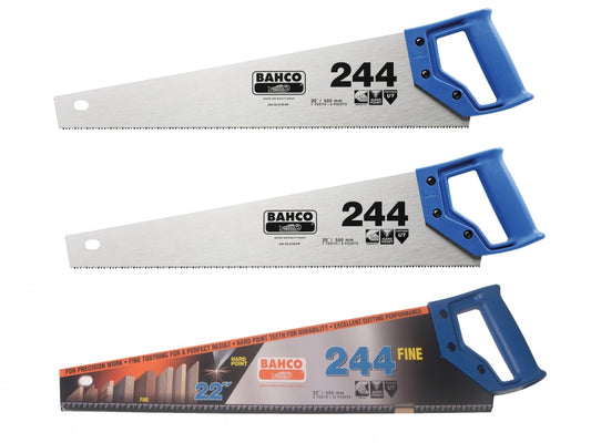 2 x 244 Hardpoint Handsaw 550mm (22in) & 1 x 244 Fine Cut Handsaw 550mm (22in)  