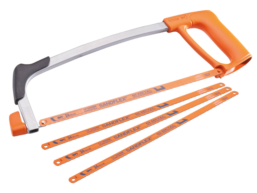 317 Hacksaw 300mm (12in) with 3 Extra Blades Free                               