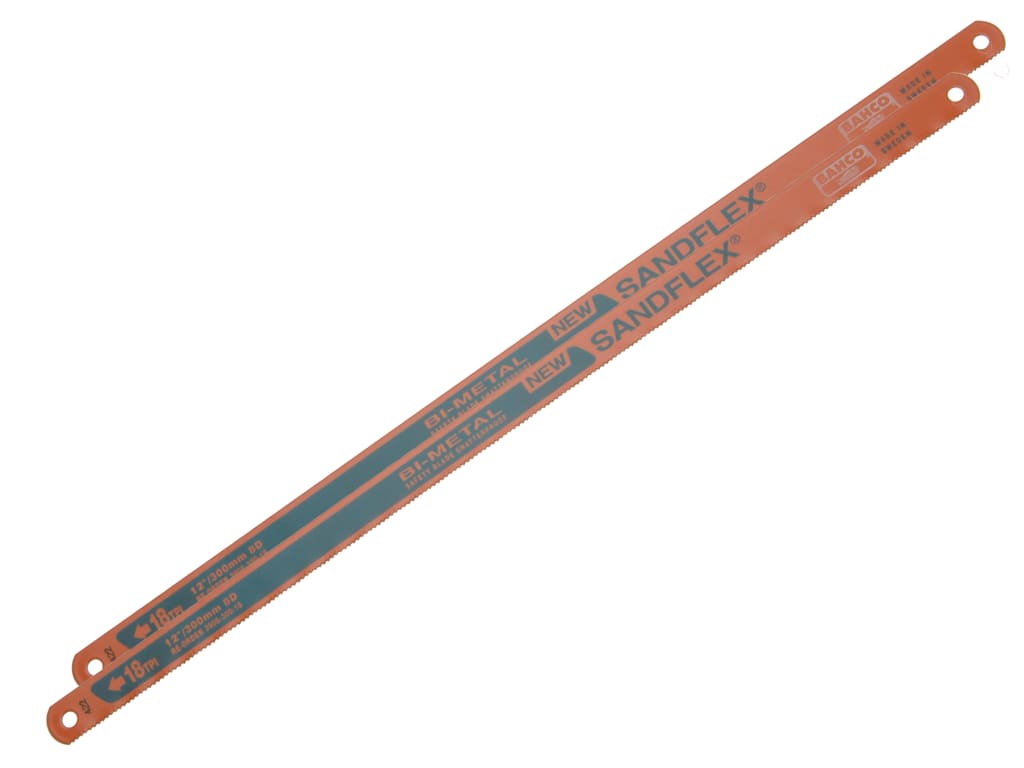 3906 Sandflex® Hacksaw Blades 300mm (12in) x 18 TPI (Pack 2)                    