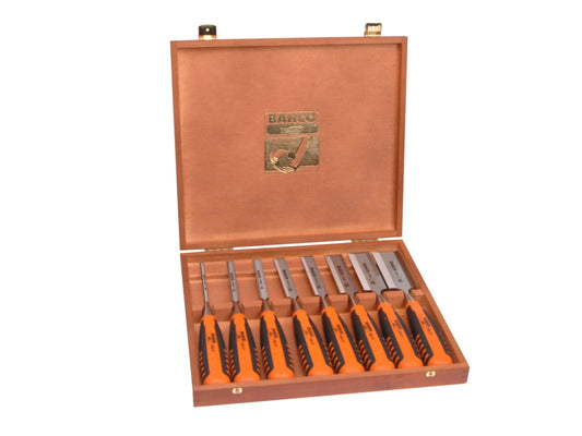 424-P Bevel Edge Chisel Set, 8 Piece                                            