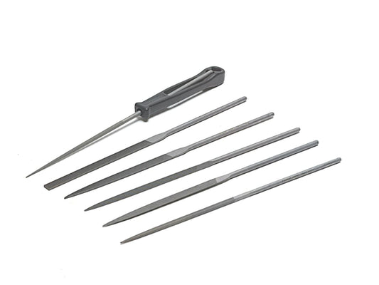 2-470-16-2-0 Needle File Set of 6 Cut 2 Smooth 160mm (6.2in)                    