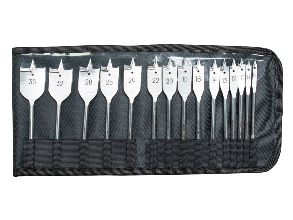 9629 Series Flat Bit Set, 15 Piece                                              