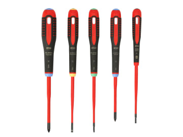 BE-9872SL ERGO™ VDE Insulated Screwdriver Set, 5 Piece                          