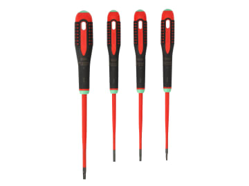 BE-9880SL ERGO™ Slim VDE Insulated Screwdriver Set, 4 Piece                     
