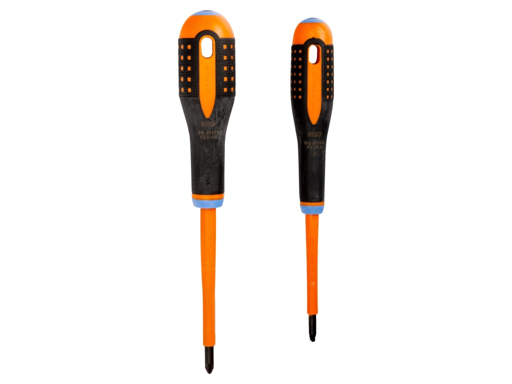 BE-9890S ERGO™ VDE Insulated Screwdriver Set, 2 Piece                           