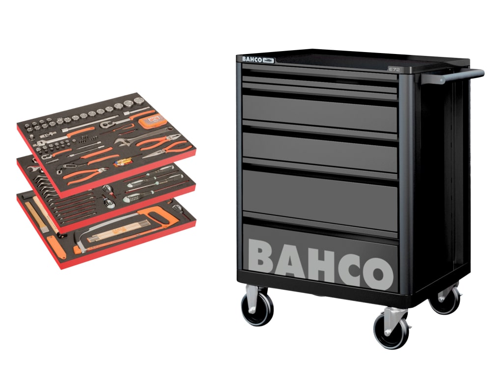 BASIC Tool Trolley General Purpose Tool Kit, 158 Piece                          