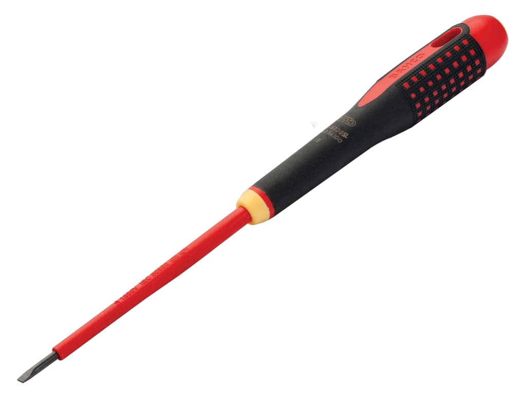 ERGO™ Slim VDE Insulated Slotted Screwdriver 3.5 x 100mm                        