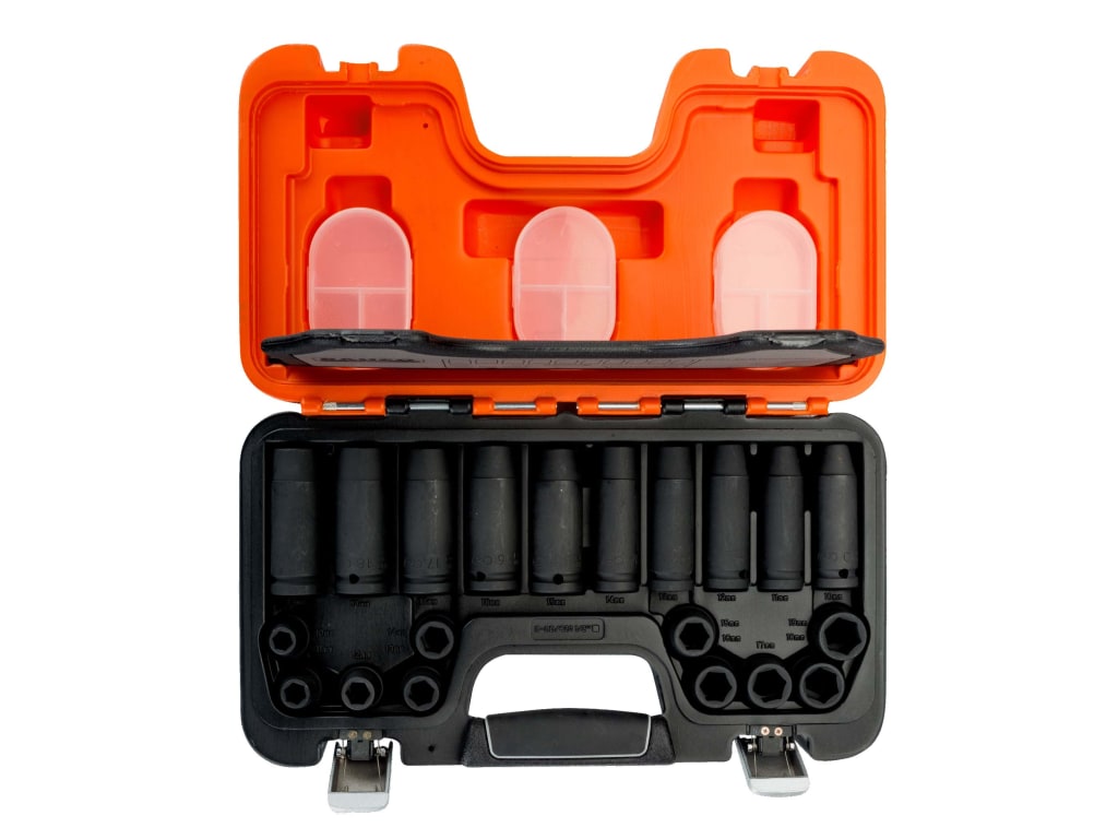D-DD/S20 1/2in Drive Impact Socket Set, 20 Piece                                