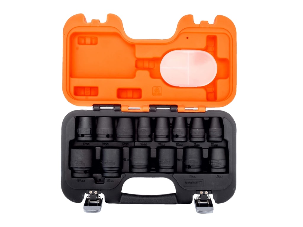D/S14 1/2in Drive Impact Socket Set, 14 Piece                                   