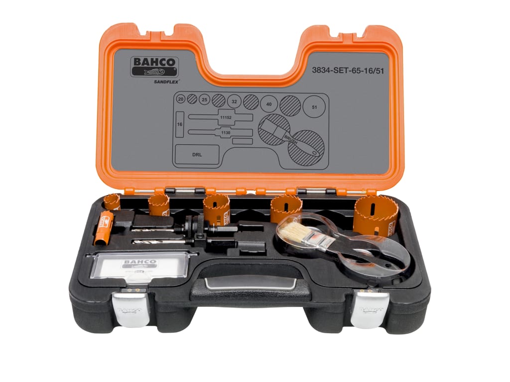 Professional Holesaw Set 3834 16/51 Sizes: 16-51mm                              