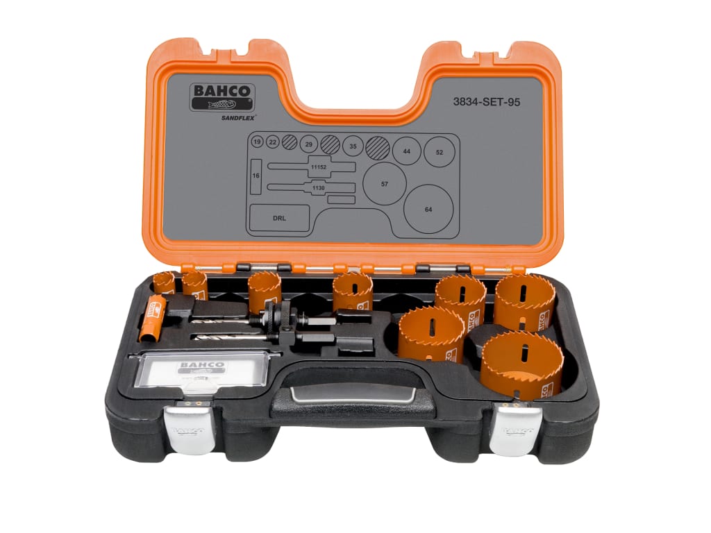 Professional Holesaw Set 3834-95 Sizes: 16-64mm                                 