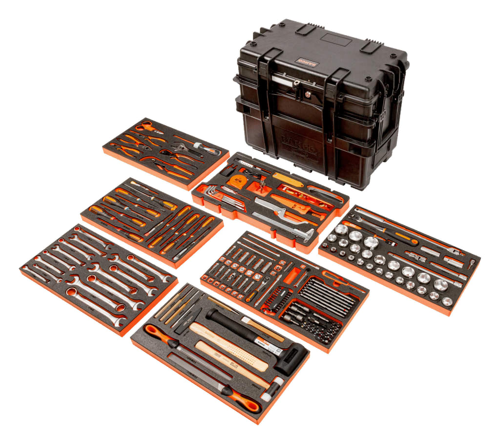 MOBILE Rigid Tool Case on Wheels Kit, 200 Piece                                 