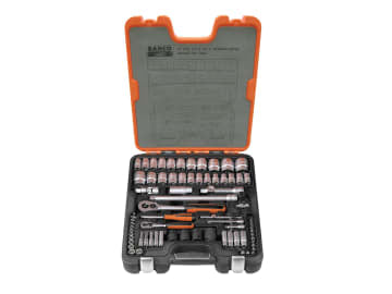 S800 1/4 & 1/2in Drive Socket Set, 77 Piece                                     