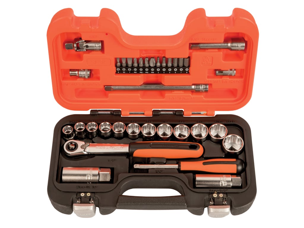 SL34 3/8in Drive Socket & Mech Set, 34 Piece                                    
