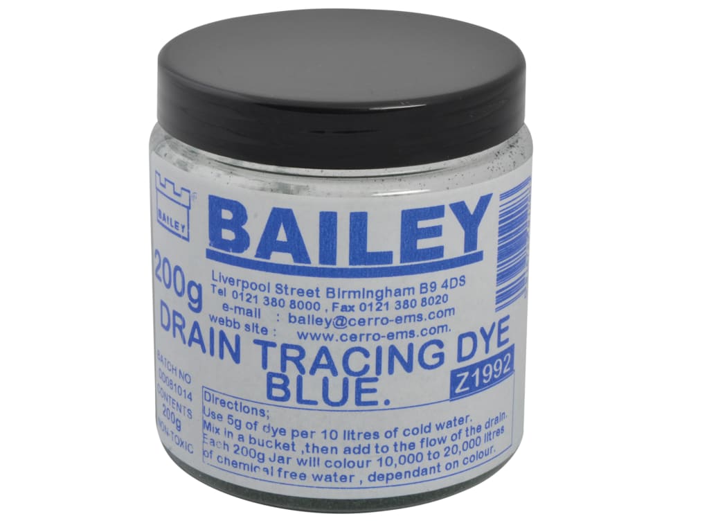 1992 Drain Tracing Dye - Blue                                                   