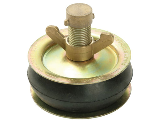 2416 Drain Test Plug 100mm (4in) - Brass Cap                                    