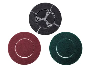 MAXXPACK Twin Brush Scrubbing Pad Set, 2 Piece                                  