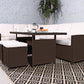 Berlin 8 Seater Corner Dining Set – Brown, MorgansOsw