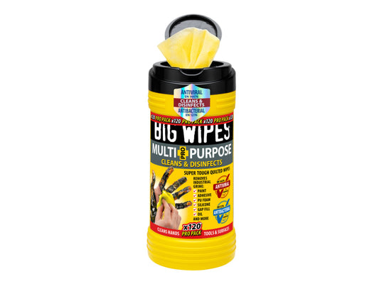 Multi-Purpose Pro+ Antiviral Wipes (Pro Pack Tub 120)                           