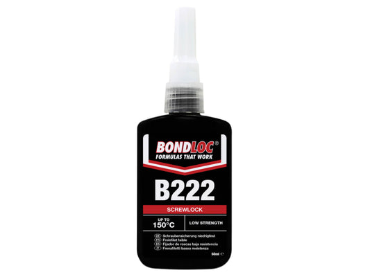 B222 Screwlock Low Strength Threadlocker 50ml                                   