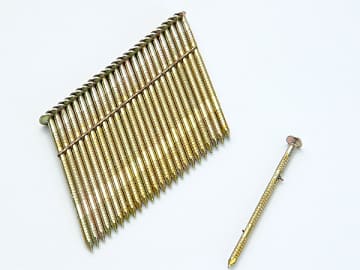 28° Galvanised Ring Shank Stick Nails 2.8 x 75mm (Pack 2000)                    