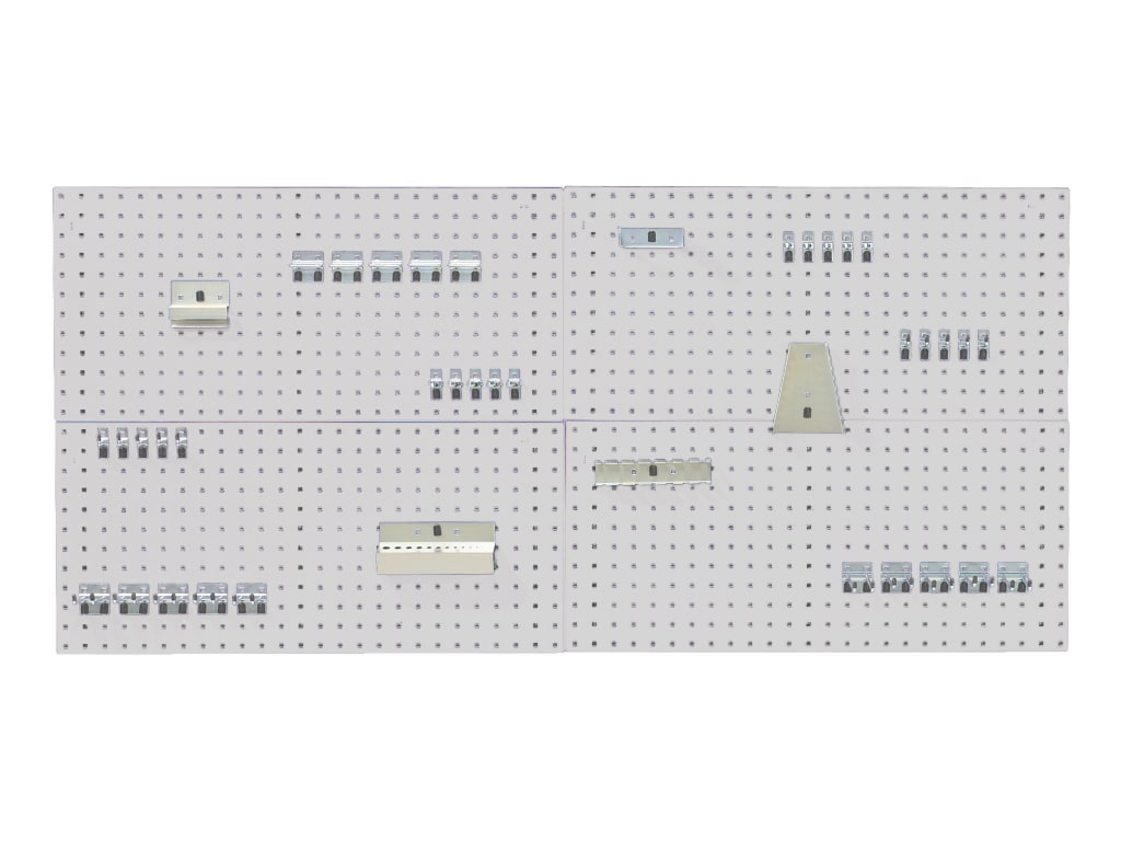Perfo Panel & Hook Kit Light Grey                                               