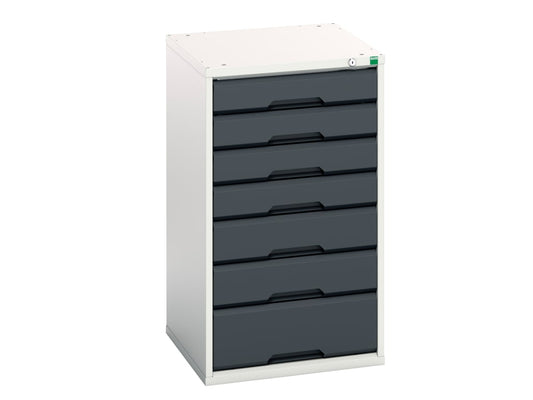 Verso 7 Drawer Cabinet 525 x 900mm Anthracite Grey                              