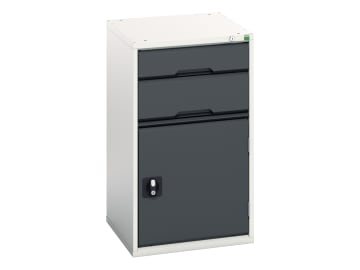 Verso 2 Drawer + Cupboard 900 x 525mm Anthracite Grey                           