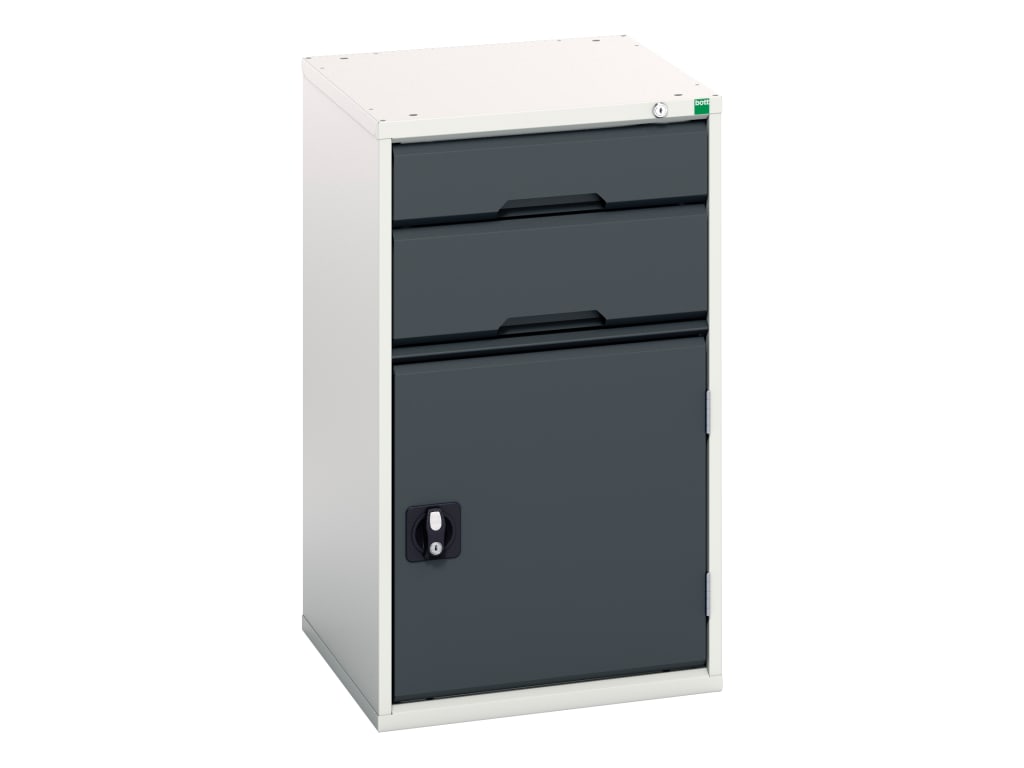 Verso 2 Drawer + Cupboard 900 x 525mm Anthracite Grey                           