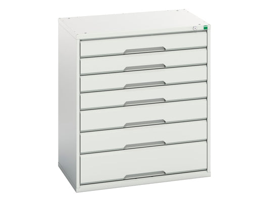 Verso 7 Drawer Cabinet 800 x 900mm Light Grey                                   