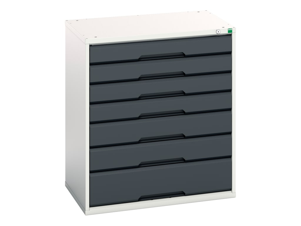 Verso 7 Drawer Cabinet 800 x 900mm Anthracite Grey                              