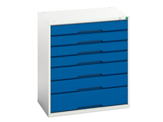 Verso 7 Drawer Cabinet 800 x 900mm Gentian Blue                                 