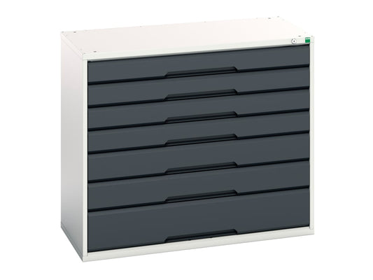 Verso 7 Drawer Cabinet 1050 x 900mm Anthracite Grey                             