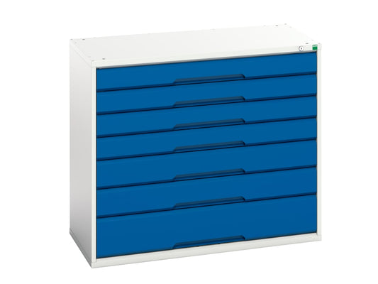 Verso 7 Drawer Cabinet 1050 x 900mm Gentian Blue                                