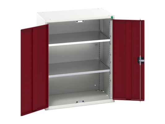 Verso 2 Shelf Cupboard 800mm Crimson Red                                        