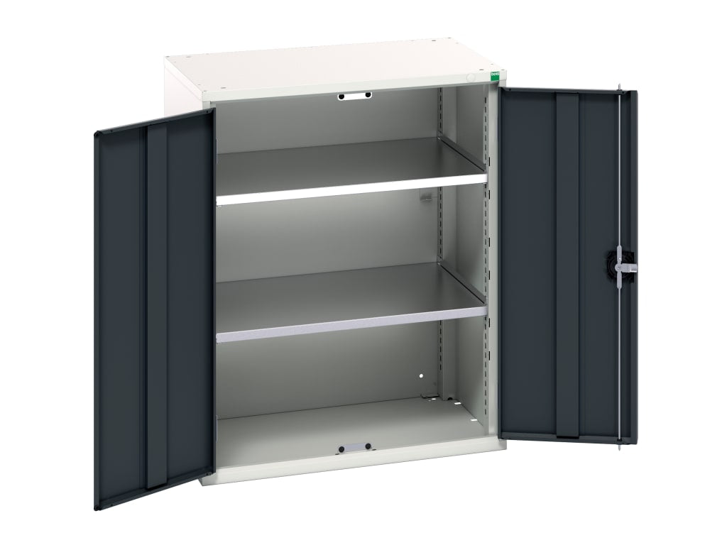 Verso 2 Shelf Cupboard 800mm Anthracite Grey                                    