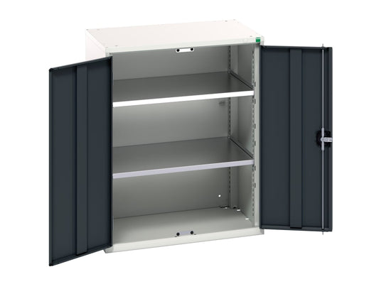 Verso 2 Shelf Cupboard 800mm Anthracite Grey                                    