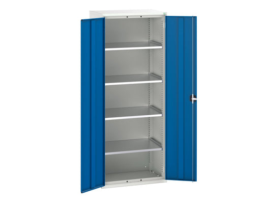 Verso 4 Shelf Cupboard 800mm Gentian Blue                                       