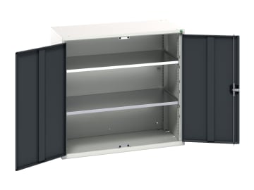 Verso 2 Shelf Cupboard 1050mm Anthracite Grey                                   