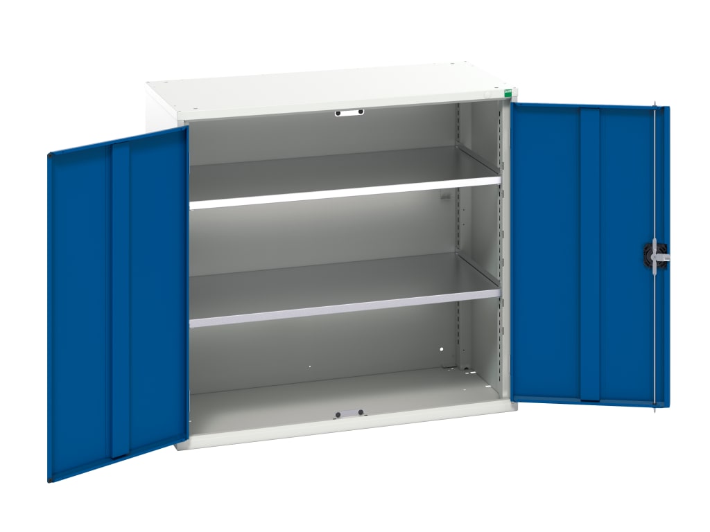 Verso 2 Shelf Cupboard 1050mm Gentian Blue                                      