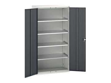 Verso 4 Shelf Cupboard 1050mm Anthracite Grey                                   